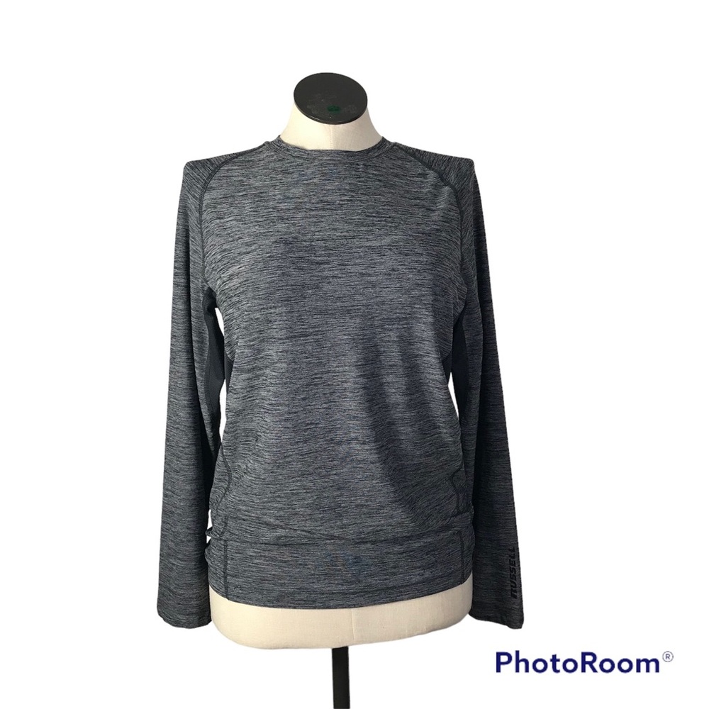 Russell Womens long sleeve Athletic Dri-Power 360 color gray size L pullover